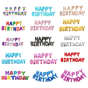 16 inci Scrisoare Baloane HAPPY BIRTHDAY Baloane Folie Happy Birthday Party Decor Copii Alfabetul Baloane cu Aer de Copil de Dus Su