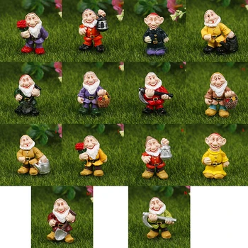 1buc/4buc Aleatoare Zână Grădină Miniaturi Pitic Pitic Micro Mini Gnome Figurine Decoratiuni de Gradina