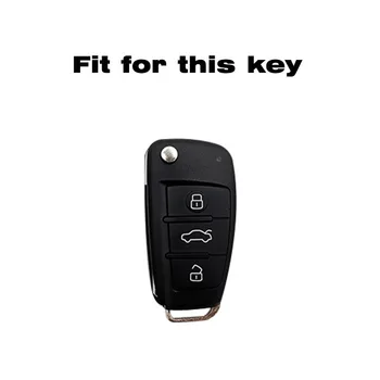 Moda TPU Cheia de la Mașină Caz Acoperire Coajă Fob Pentru Audi A1 A3 8P A4 A5 A6 C7 A7 S3 S7 S8 R8 Q2 Q3 Q5 Q7 Q8 SQ5 TT RS3 RS6 Accesorii