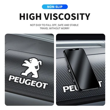 Pentru Peugeot 308 Masina Non-Alunecare Mat Interior tablou de Bord de Telefon din Silicon Anti-Alunecare Pad 408 508 RCZ 208 3008 206 207 Accesorii Auto