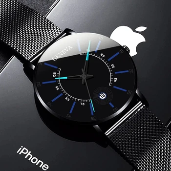 Reloj hombre 2022 Moda pentru Bărbați Ceasuri de Lux, Ultra-subțire Plasă din Oțel Inoxidabil Curea Cuarț Ceas Barbati Ceas de Afaceri montre homme
