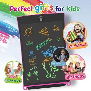 8.5 Inch LCD Scris Comprimat Ecran Colorat Doodle Bord Electronic Digital Desen Pad cu Buton de Blocare pentru Copii pentru Adulti 2022