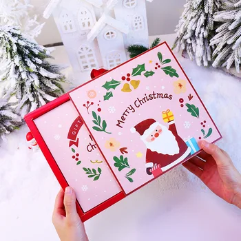 2022 Crăciun Cookie Cutie De Ambalaj De Copt Zahăr Fulg De Nea Clare Temperatura Camerei Tort Portabil Cadou