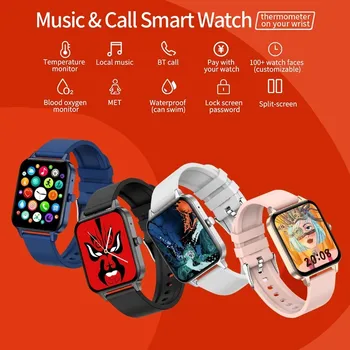 Wearfit Pro Bărbați Ceas Smartwatch Android Locale Melodii de Muzică Bluetooth Apel Digitale de Lux Femei Ceas Inteligent Sprijin Japonez