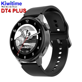 KIWITIME DT4 PLUS Ceas Inteligent Bărbați Femei SmartWatch NFC 1.36 inch Ceasuri Rotunde Baterie 280mAh ECG Asistent de Voce