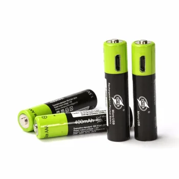 Original ZNTER AAA Baterie 400mAh AAA 1.5 V Jucarii Telecomanda baterii de Încărcare De Mirco Cablu USB Baterie Reîncărcabilă