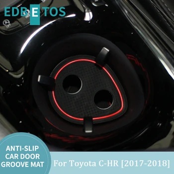 Anti-Murdar Pad Pentru Toyota CHR C-HR 2017 2018 Ușa Groove Poarta Slot Coaster Anti-Alunecare Mat Interioare Auto Gel Pad Cauciuc Mat