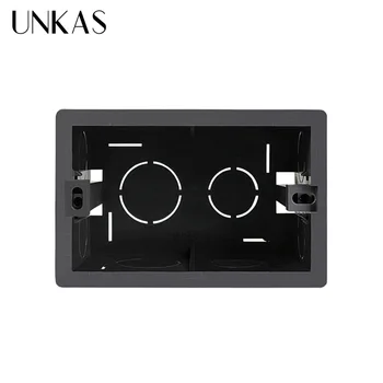 UNKAS Super-102mm*67mm NE Internă Standard Cutie de Montaj din Spate Caseta de 118mm*72mm Standard Întrerupător și Priză USB
