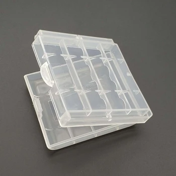 Caz de Plastic transparente Suport Cutie de Depozitare Capac Pentru 10440 14500 AA Baterie AAA Cutie Container Sac Organizator Caz Caseta de Caz