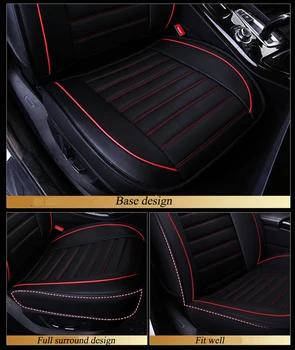 Din piele Universal Huse Auto pentru Audi model a5 sportback 100 c4 a3 8p sportback a6 c5 a4 a3 8l Q3 Q5 Q7 accesorii auto