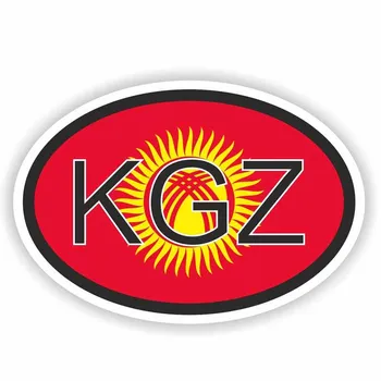 Vinde fierbinte Kârgâzstan KGZ Codul de Țară Windows Auto Autocolant Reflectorizant Decal Accesorii Auto