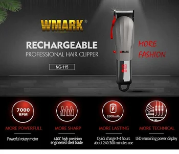 Wmark Tuns Trimmer Profesional de Tuns Masina de Frizerie Tuns aparat de Ras pentru Barbati aparate de Ras Electrice mașini de Tuns Oameni