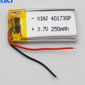 XINJ 10buc 3.7 V 250 mAh Polimer Li-Po Baterie 401730 Pentru DIY Mp3 Ochelari de Căști Bluetooth Speaker Înregistrare Pen