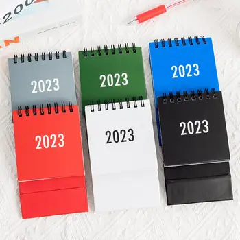 2023 Mini Desktop Calendar Portabil În Picioare Flip Calendar De Birou Pentru Școală Acasă Decorare Birou De Vânzare Fierbinte