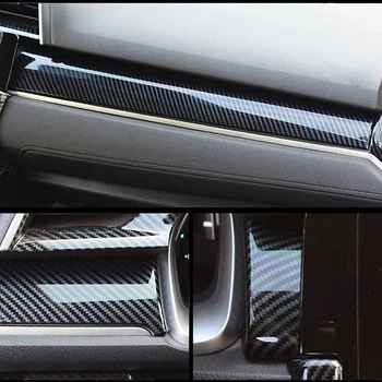 Masina Interior Capacul Panoului de Bord Tapiterie Rosie Styling pentru Honda Civic al 10-lea Gen 2016 2017 2018 2019 2020 2021 Accesorii Piese