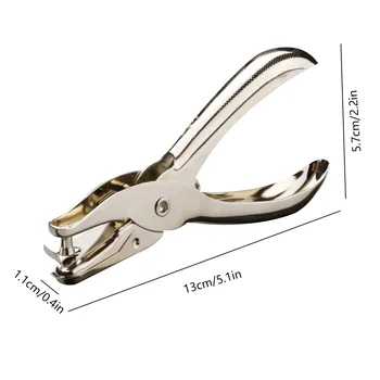 6mm Diametru Gaura Portabile Puncher 1-8 Pagini Metal Pumn Cleste Singură Gaură de Perforare Instrument de Mână