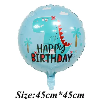 50pcs/lot coroana Drăguț dinozaur balon de Folie de 18 inch Rotund petrecerea de Ziua decor jucărie pentru Copii en-gros balon cu Heliu copil de dus